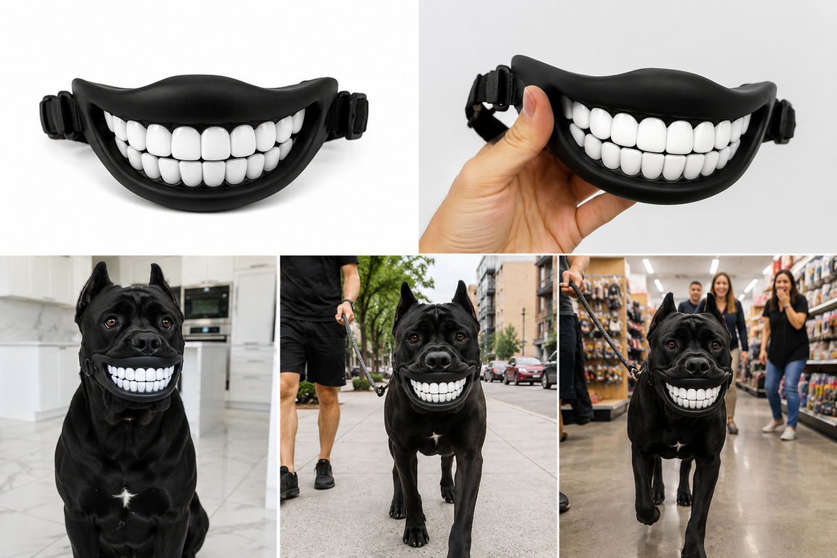 WoofSmile Funny Dog Smile Mask